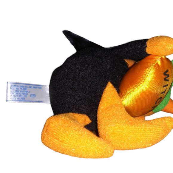 Jerry Elsner BEST WITCHES Stuffed Plush Black & Orange Pumpkin Witch 6 Inch Toy - Picture 5 of 8